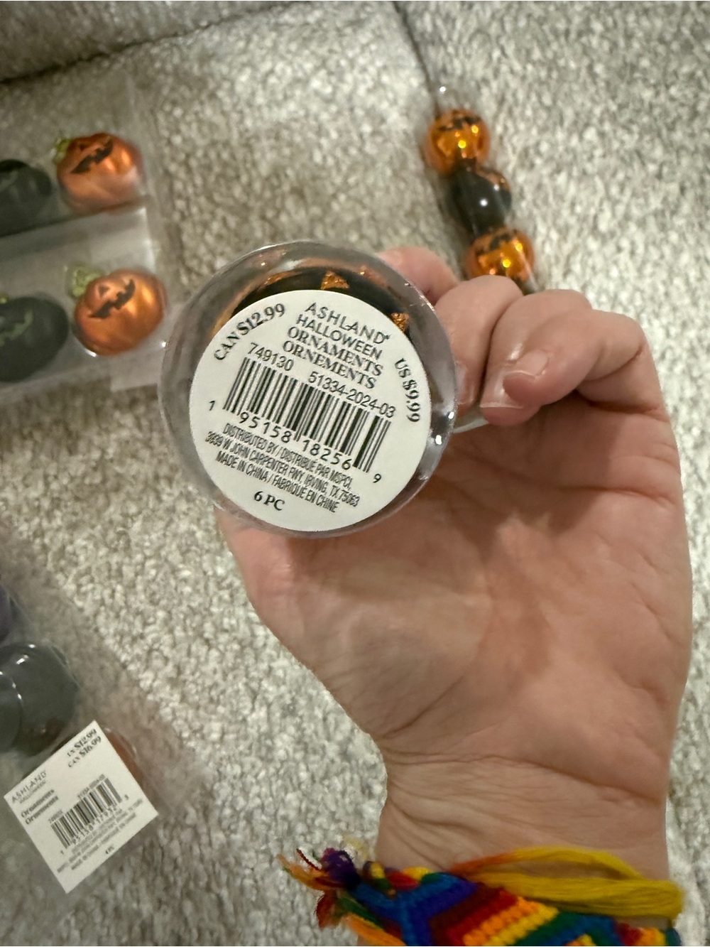 Lot of Halloween Pumpkin Ornaments from Michael’s 2024 - Picture 6 of 7